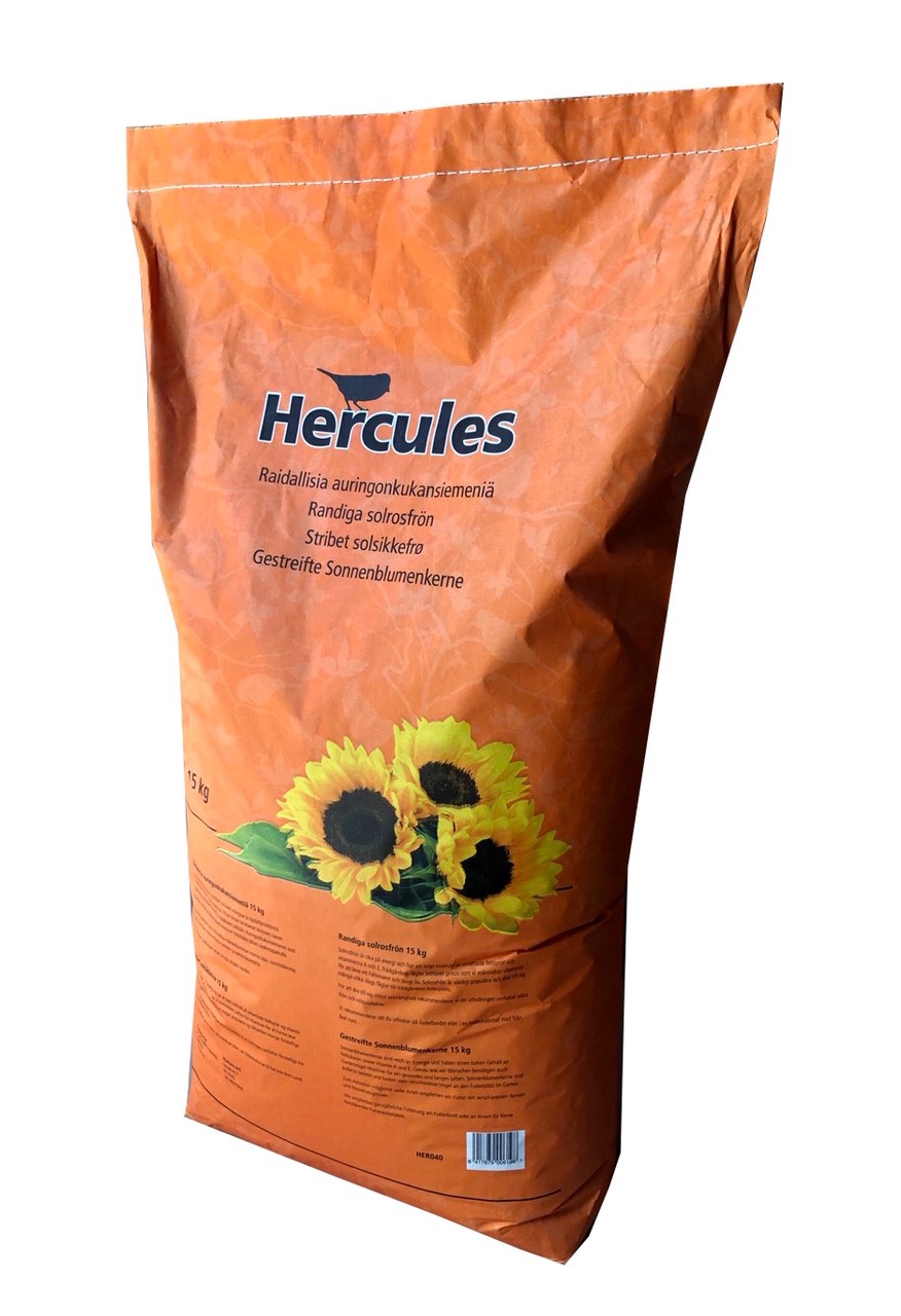 Sonnenblumenkerne für Wildvögel, gestreift, 25kg